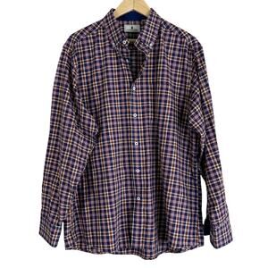 Southern Pines Button Down Shirt Mens L Multicolor Plaid 90s Preppy Career Work